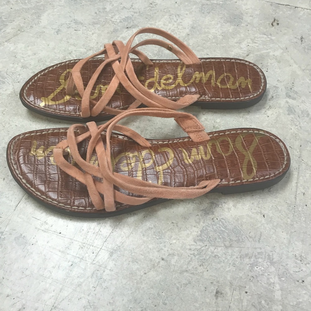 Sam Edelman suede peach sandal